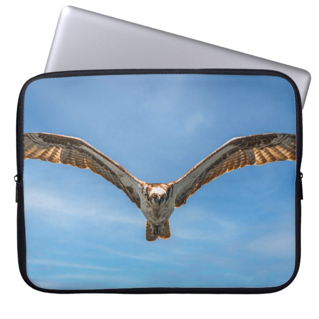 Sky Sovereign: Osprey in Flight Laptop Sleeve (Front)