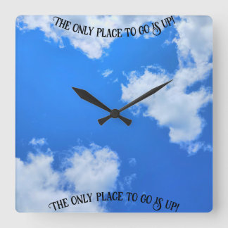 sky  square wall clock