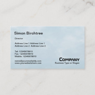 Sky Texture 01 Business Card