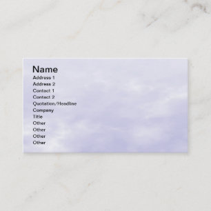 Sky Texture - Purple Blue Business Card