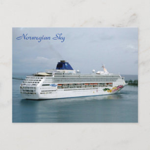 Sky Turning in Nassau Postcard