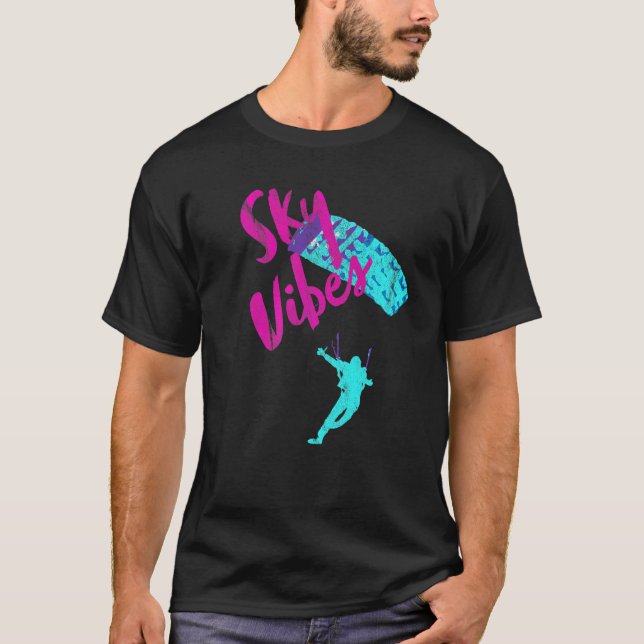 Sky Vibes - Corlorful Skydive Apparel T-Shirt (Front)