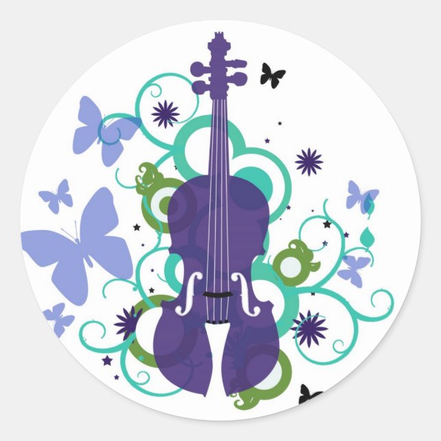 Sky Violin Stickers (Front)