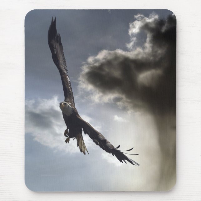 "Sky Warrior" Bald Eagle Gifts Mouse Pad (Front)