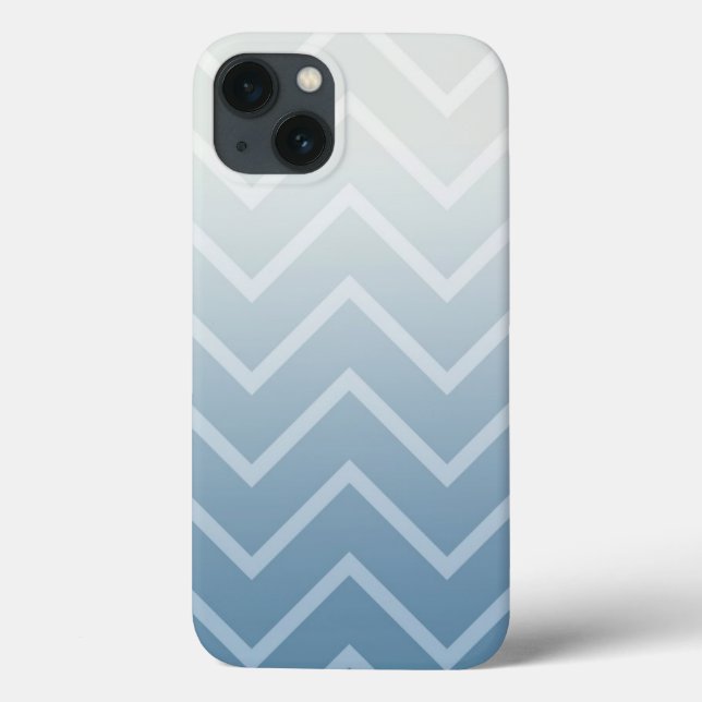 Sky White Chevron Case-Mate iPhone Case (Back)