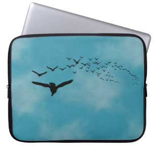 Sky with Birds Laptop Sleeve