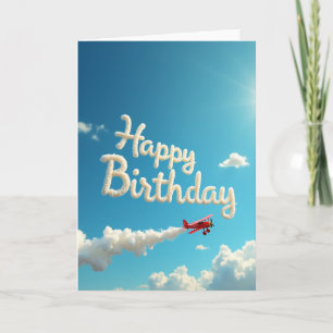 Sky Writing Birthday Card