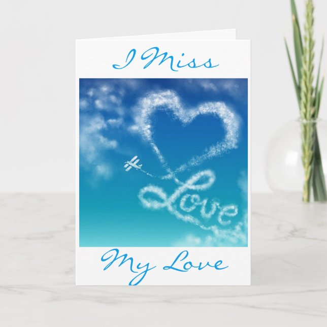 SKY WRITING MISS YOU EVERY DAY/EVERY WAY CARD (Front)