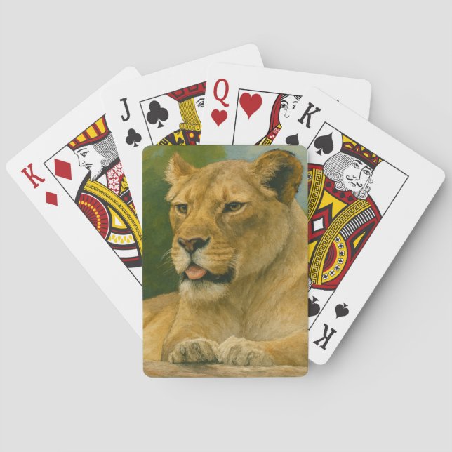 Skybound Grace – Lioness on the Ledge Playing Cards (Back)