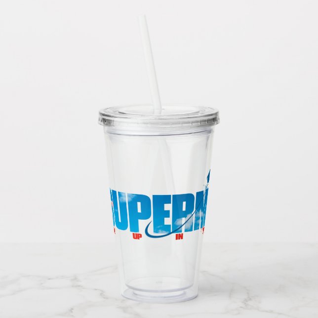 Skybound Superman Silhouette Acrylic Tumbler (Left)