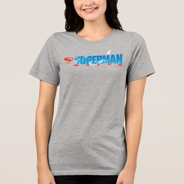 Skybound Superman Silhouette Tri-Blend Shirt (Front)