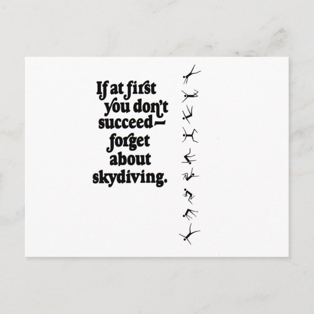 Skydive Fail Postcard (Front)