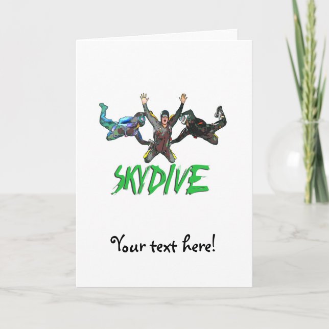 Skydive - Green Text Card (Front)