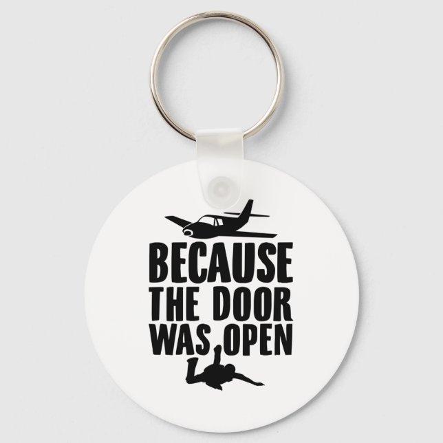 Skydive | Parachute Skydiving Skydiver Gifts Key Ring (Front)