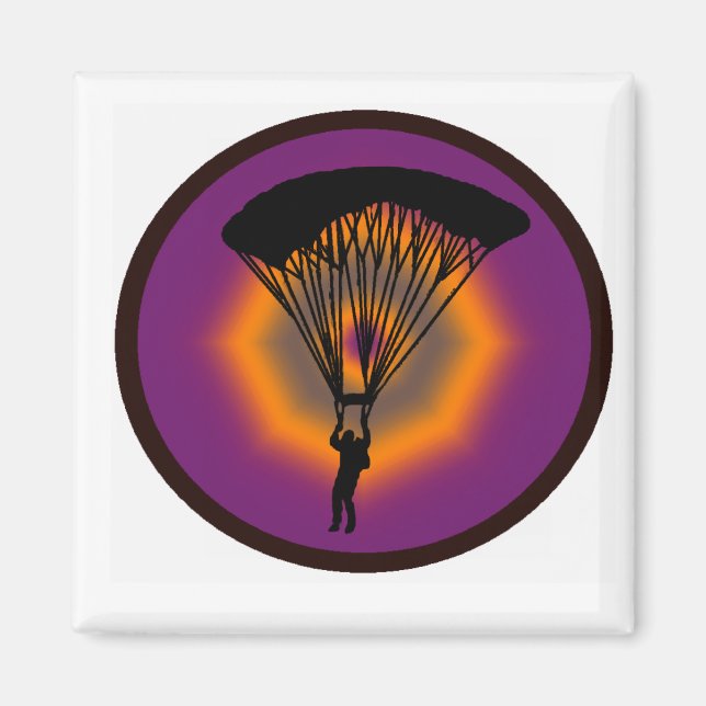 SKYDIVE PURPLE SKIES MAGNET (Front)