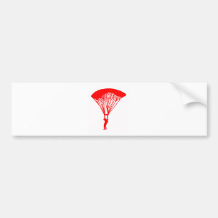 SKYDIVE RED SUN BUMPER STICKER