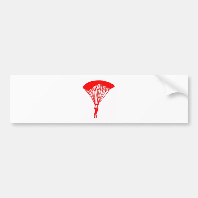 SKYDIVE RED SUN BUMPER STICKER (Front)