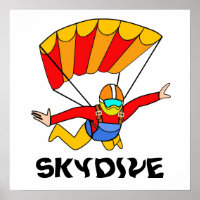 Skydive Red Yello Parachute