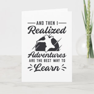 Skydiver And Then I realised Adventures Funny Card