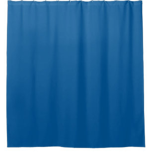 Skydiver Blue, Solid Colour Royal Blue Shower Curtain