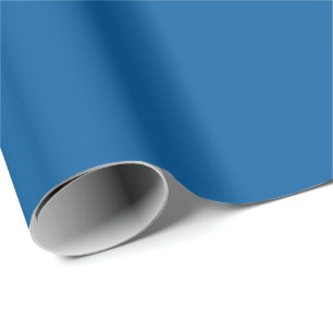 Skydiver Blue, Solid Colour Royal Blue Wrapping Paper