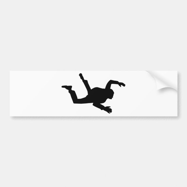 Skydiver Bumper Sticker (Front)