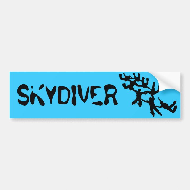 SKYDIVER BUMPER STICKER (Front)