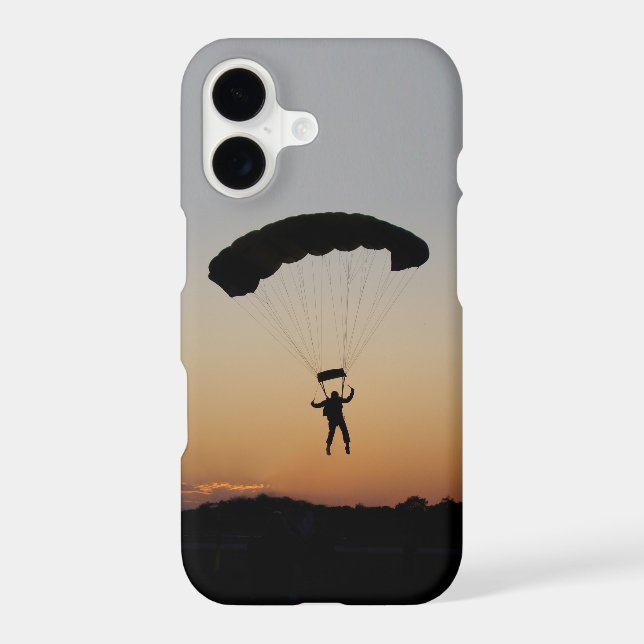 Skydiver Parachute at Sunset Sky Diver (Back)