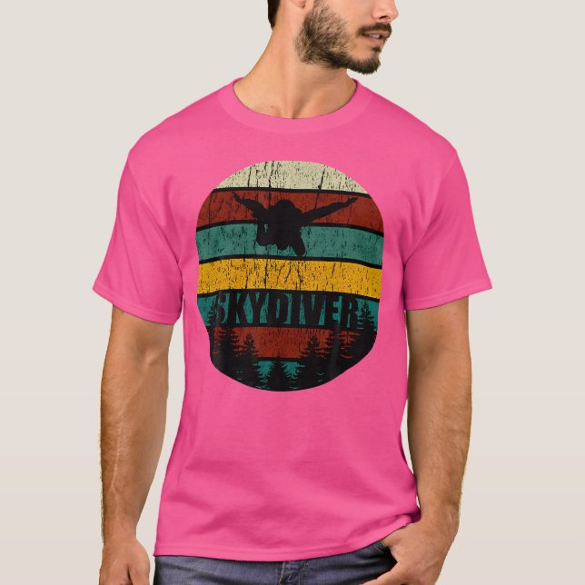 Skydiver Present Skydive Parachuting Skydiving T-Shirt (Front)