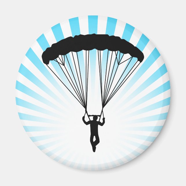 skydiver silhouette magnet (Front)