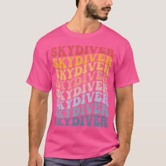 Skydiver Sky Diving Groovy T-Shirt