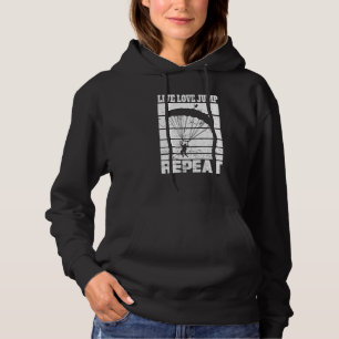 Skydiver Skydiving Parachute Day Parachuting Parac Hoodie