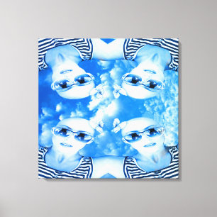 Skydivers Canvas Print