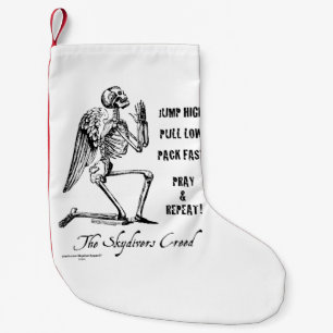 Skydivers Creed Small Christmas Stocking