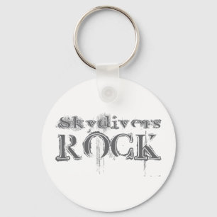 Skydivers Rock Key Ring