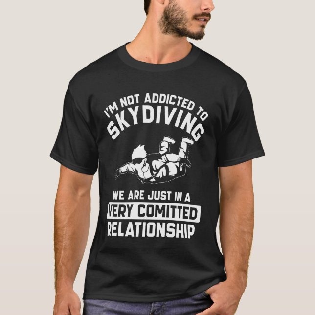 Skydiving Apparel - Cute Funny Skydiver Design T-Shirt (Front)