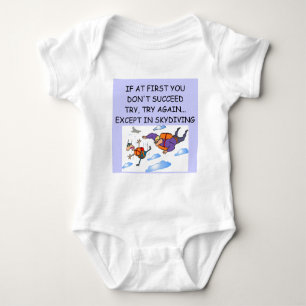 SKYDIVING BABY BODYSUIT
