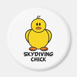 Skydiving Chick Magnet