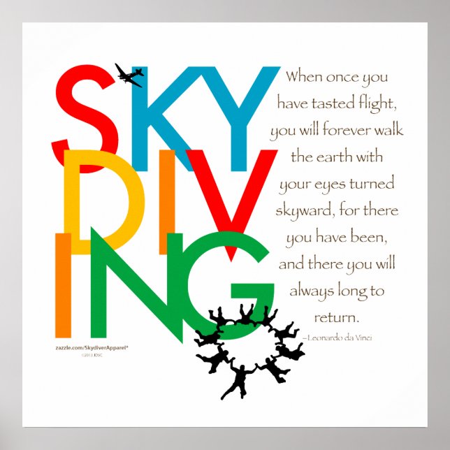 Skydiving Desire Poster (Front)