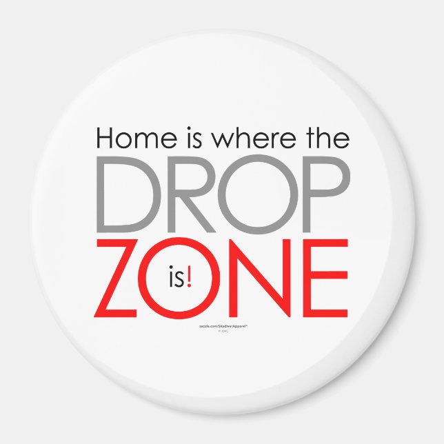 Skydiving Drop Zone Magnet (Front)