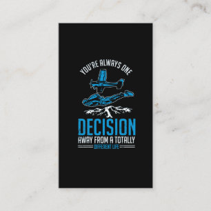 Skydiving Extreme Sport Lover Hobby Paraglider Business Card