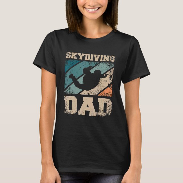 Skydiving Father Dad T-Shirt (Front)