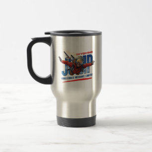 Skydiving-Feel Freedom Above Clouds Men - Travel Mug