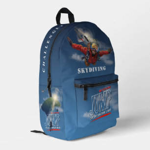 Skydiving-Feel Freedom Above the Clouds Men Printed Backpack