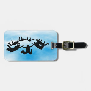 Skydiving Freefalling Design Luggage Tag