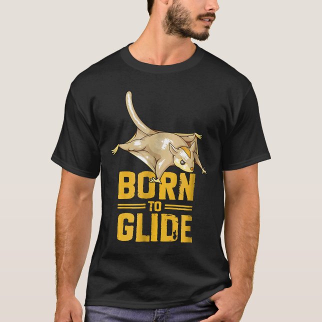 Skydiving Funny Flying Squirrel Glider Shirt (Front)