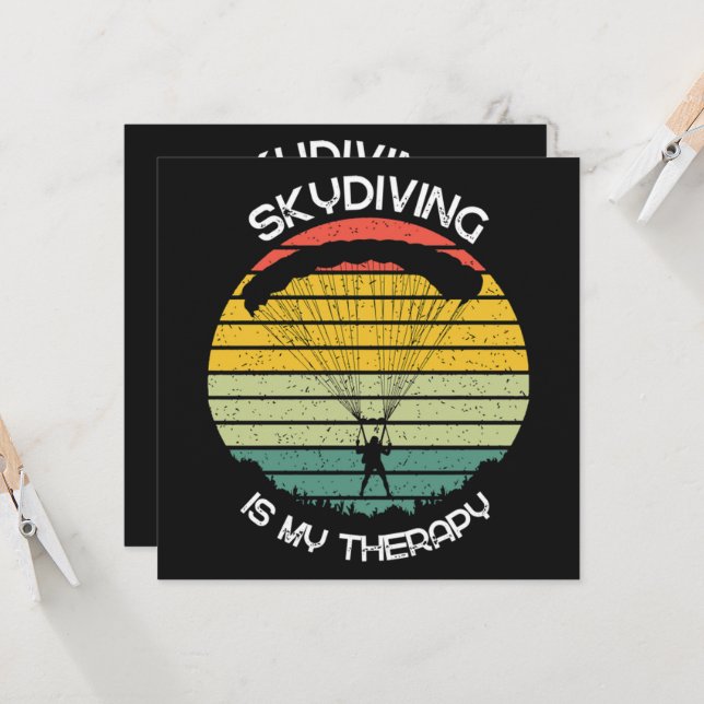 Skydiving Is My Therapy (Front/Back In Situ)