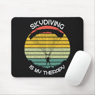 Skydiving Is My Therapy Mouse Pad
