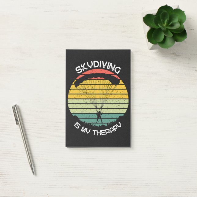 Skydiving Is My Therapy Post-it Notes (Office)