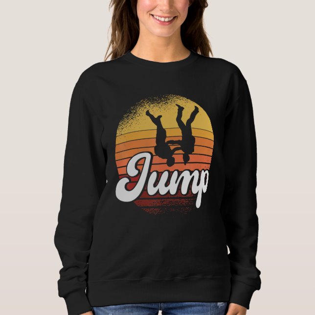 Skydiving Jump Vintage Sweatshirt (Front)